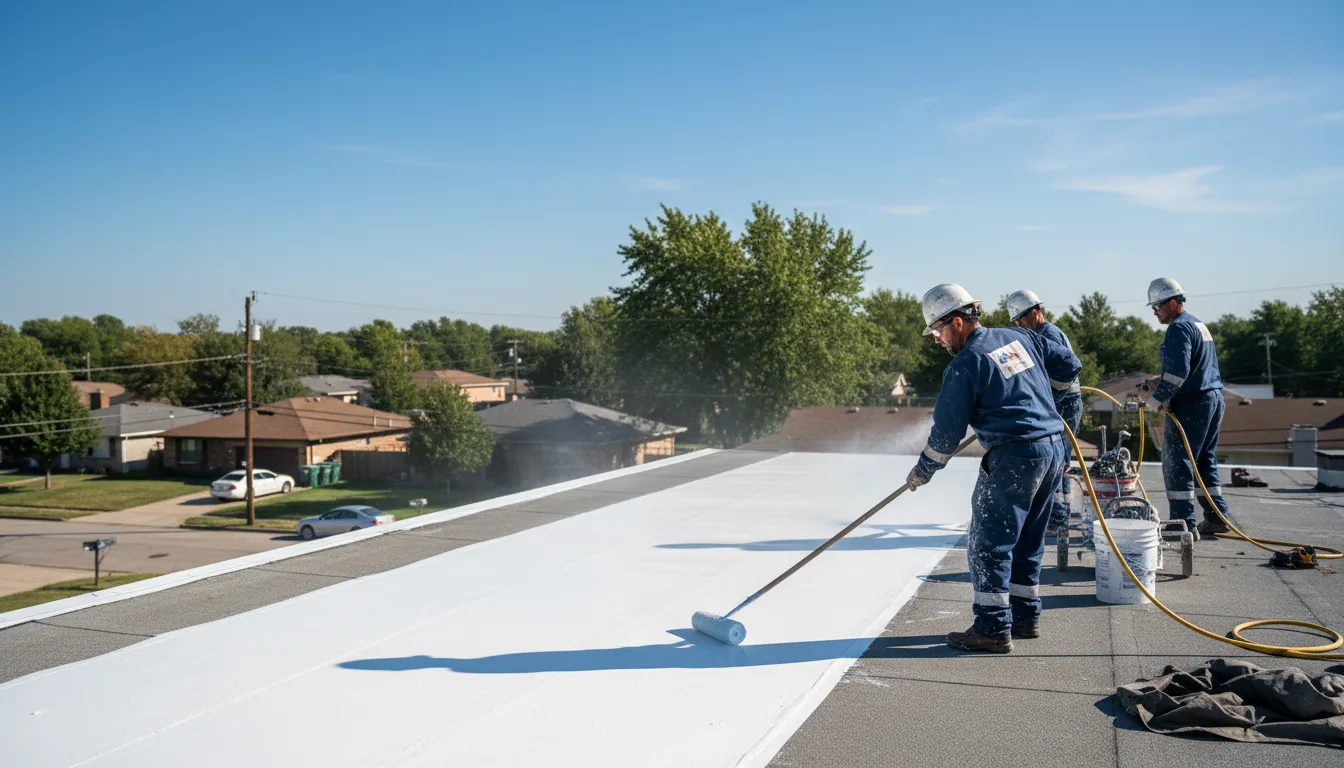 Commercial roof coating in Sciota, PA near me